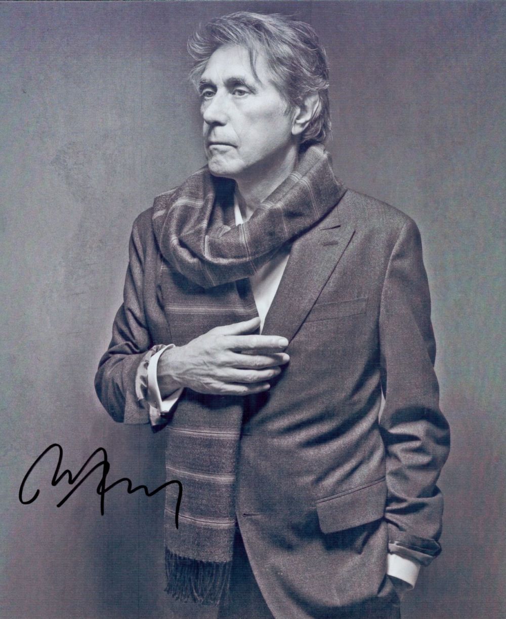 Lot 115: Bryan Ferry signed 10x8 inch black and white...