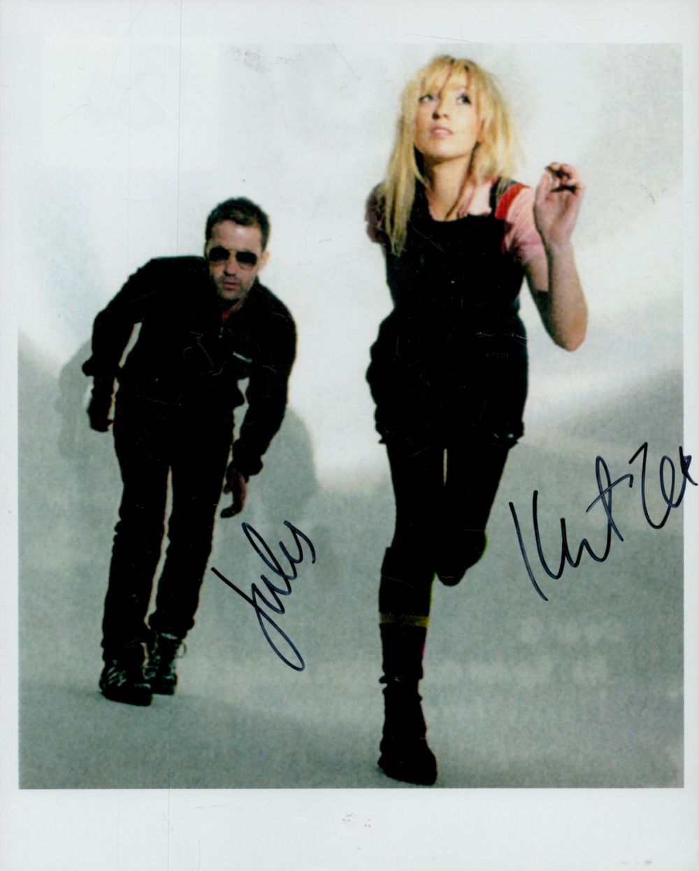 Lot 120: The Ting Tings signed 10x8 inch colour photo...