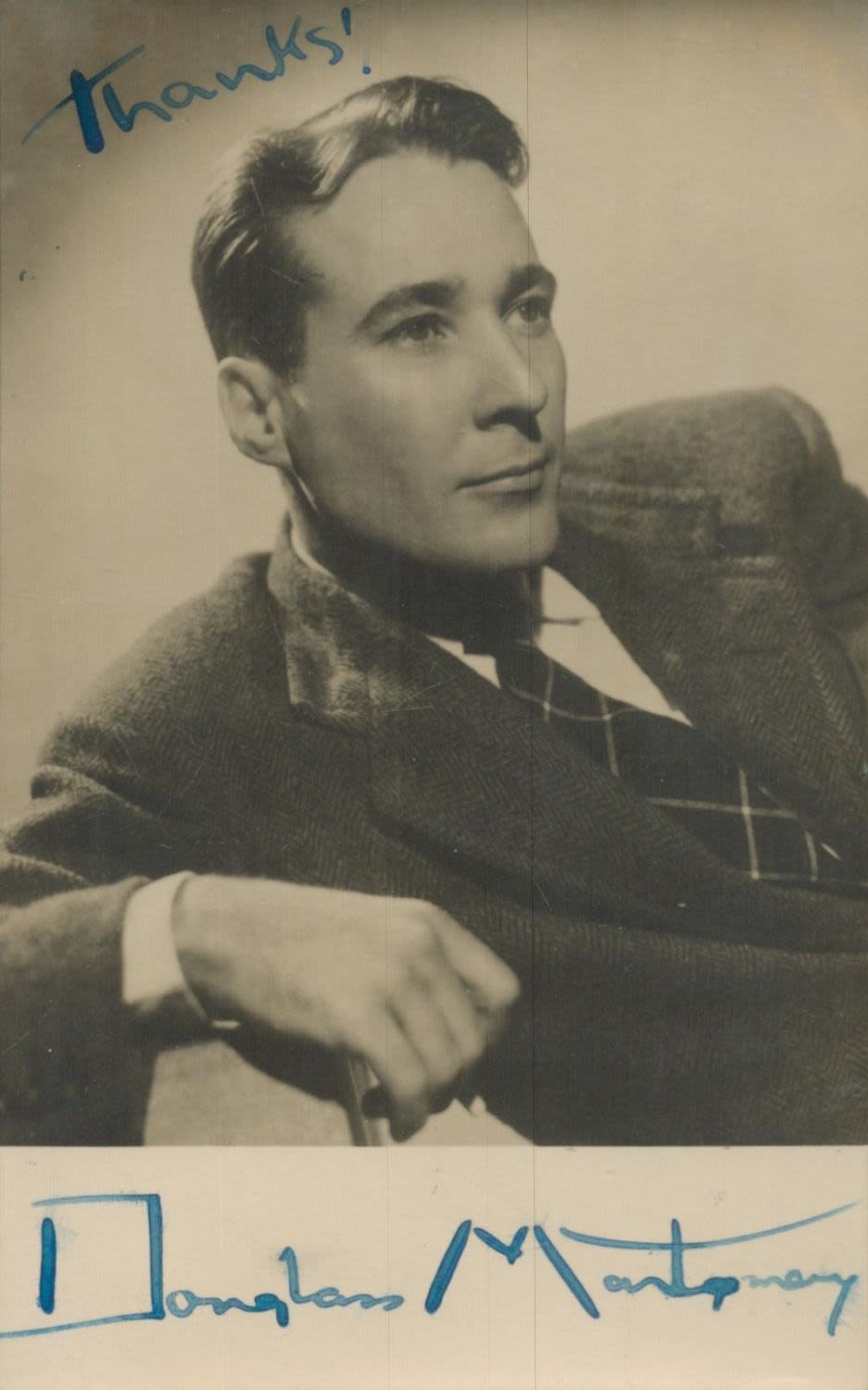 Lot 128: Douglas Montgomery signed vintage 6x4inch black and white...