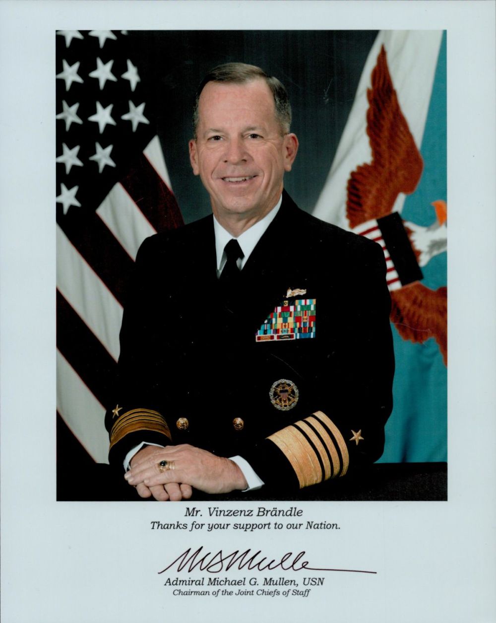 Lot 225: Michael Mullen signed 10x8 inch colour photo. Michael...