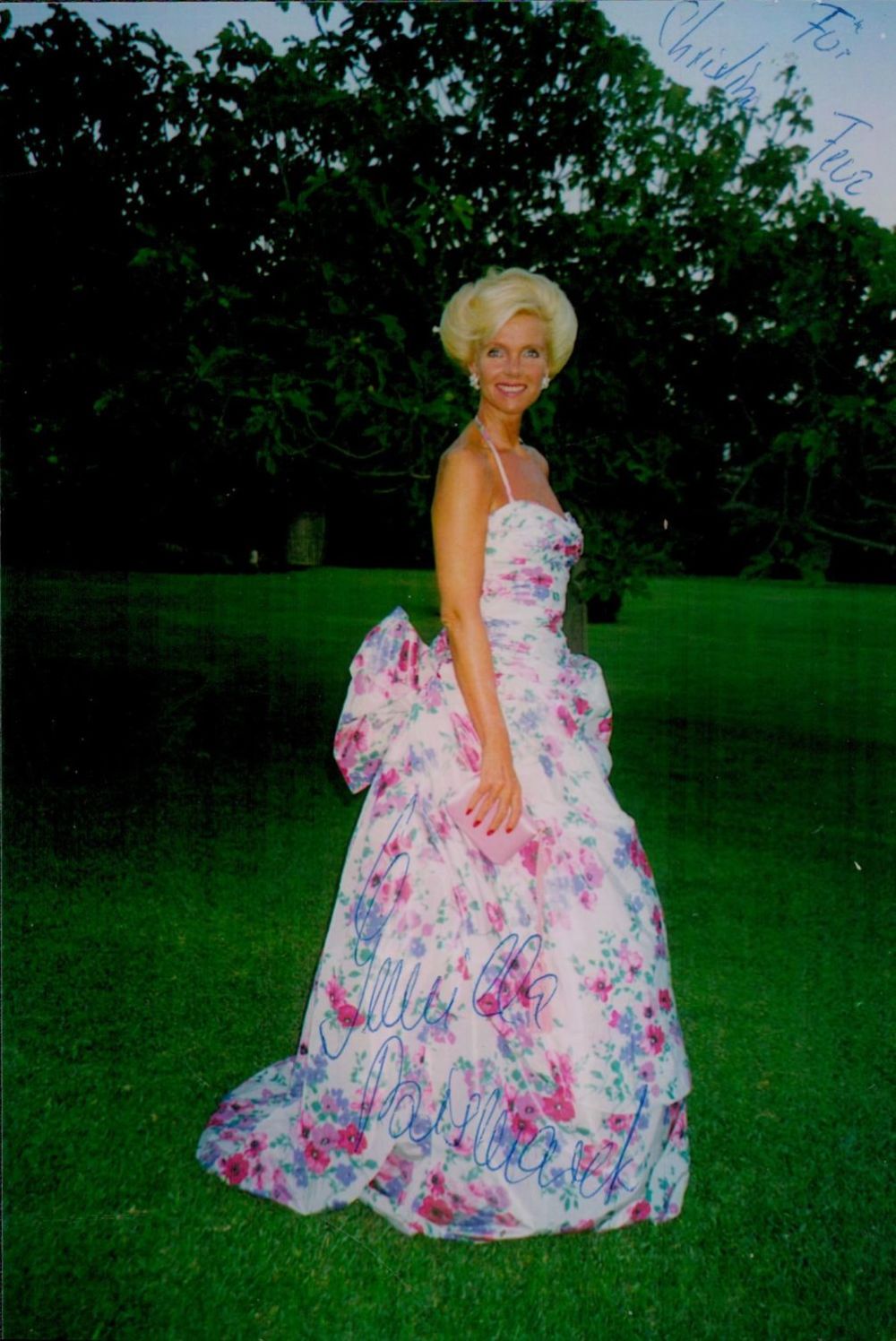 Lot 236: Gunilla Countess von Bismarck signed 7x5 inch colour...