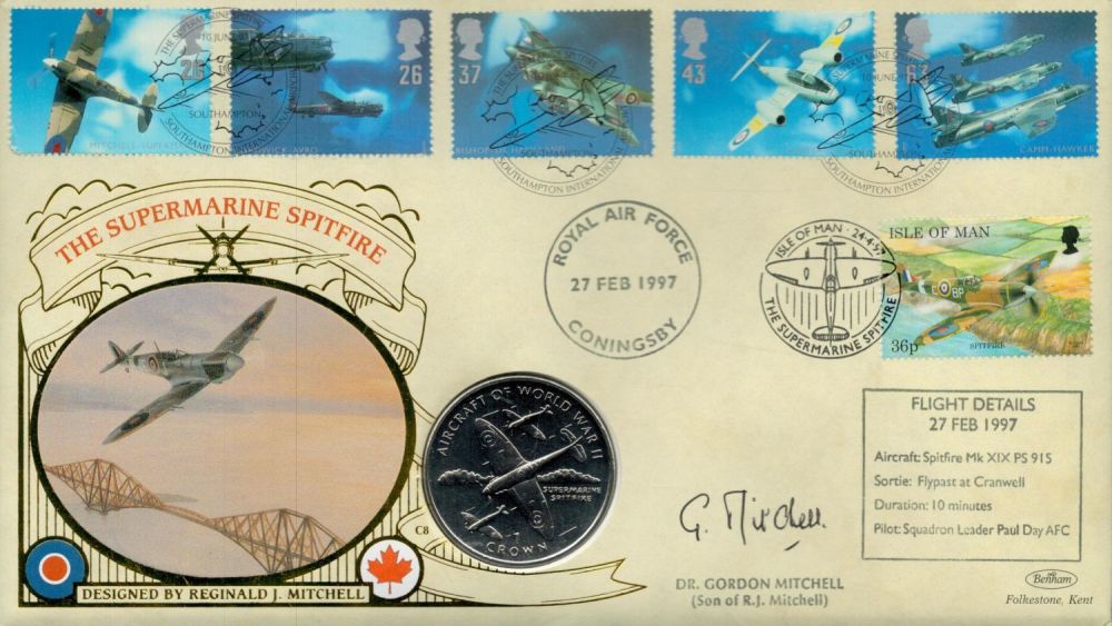 Lot 241: Dr. Gordon Mitchell (son of R.J Mitchell) signed...