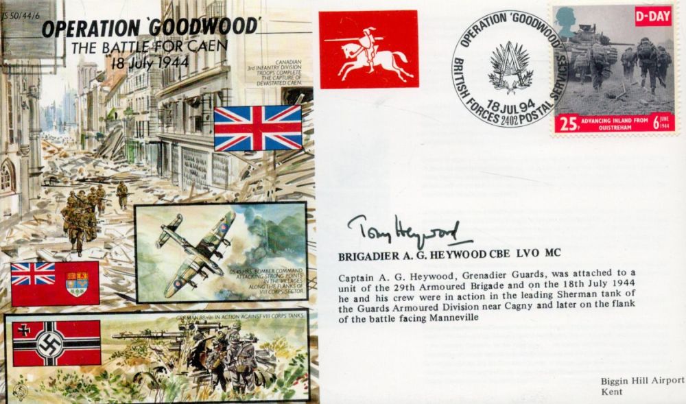 Lot 243: Brigadier A.G Heywood CBE, LVO, MC signed Operation...