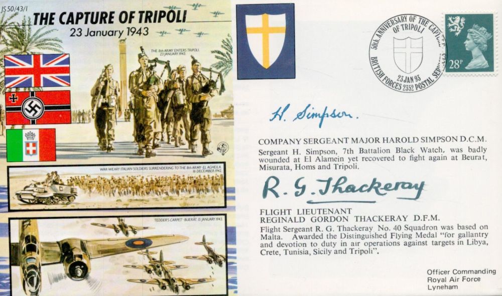 Lot 249: Company Sergeant Major Harold Simpson D.C.M and Flight...