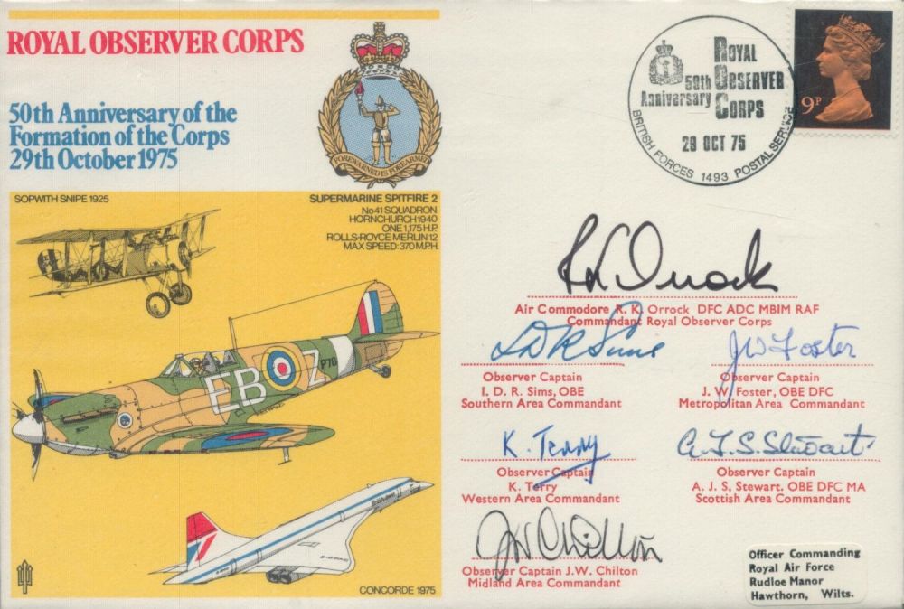 Lot 276: Royal Observer Corps 50th Anniversary of the Formation...