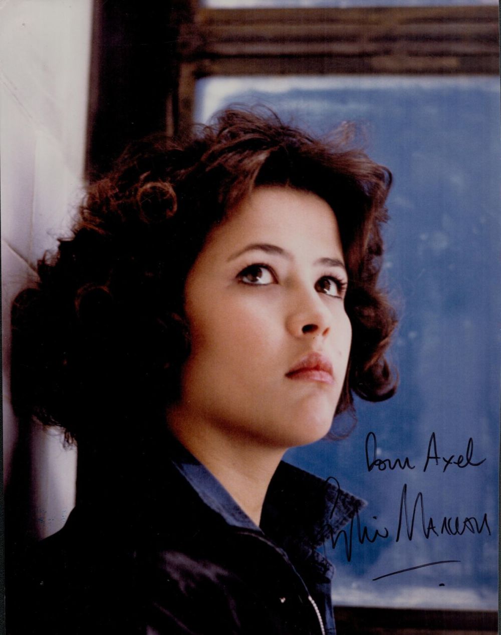 Lot 307: Sophie Marceau French actress signed 9x12 photo. Good...