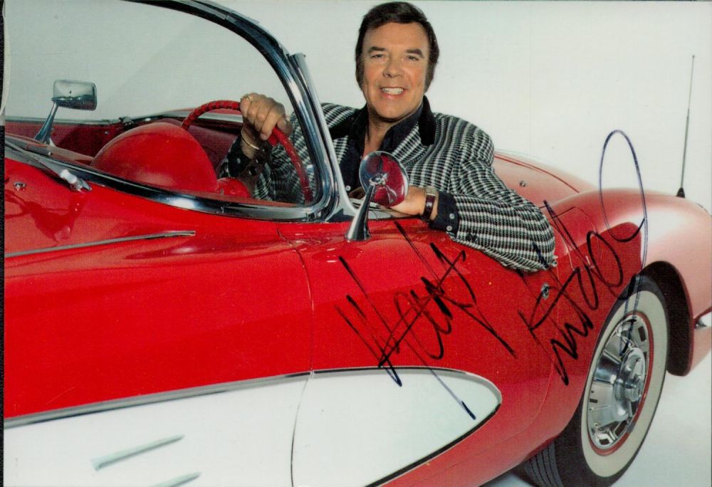 Lot 322: Marty Wilde rock and roll singer signed photo....