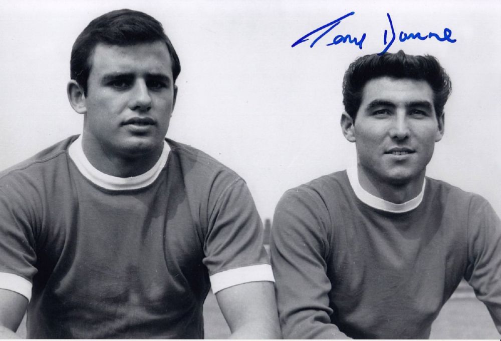 Lot 359: Autographed tony Dunne 12 x 8 photo :...