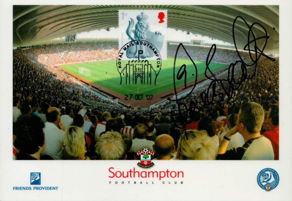 Lot 380: Football James Beatie signed Southampton F.C 8x6 inch...