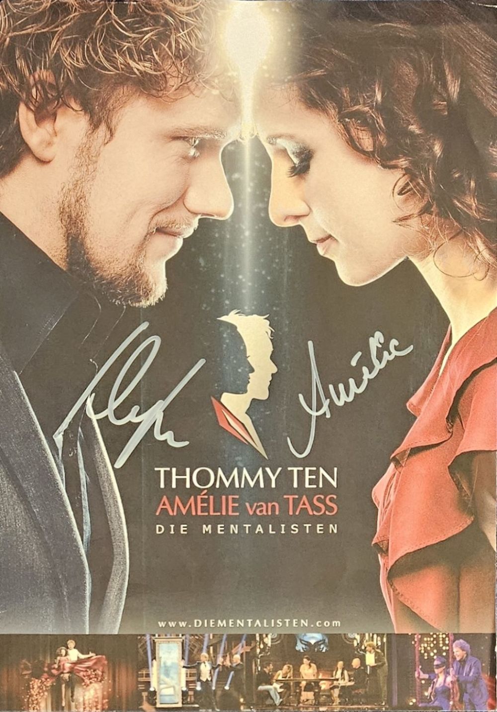 Lot 392: Thommy Ten and Amelie van Tass signed 16x12inch...