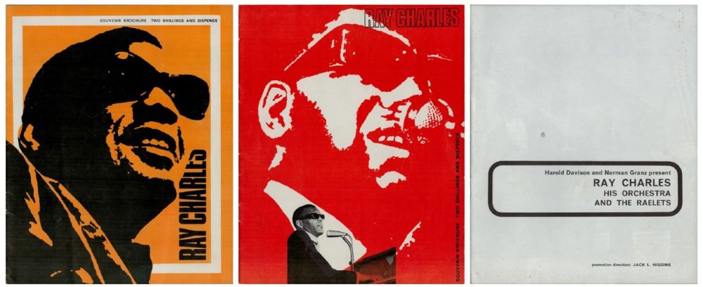 Lot 397: Ray Charles souvenir brochure. UNSIGNED. Good Condition. All...
