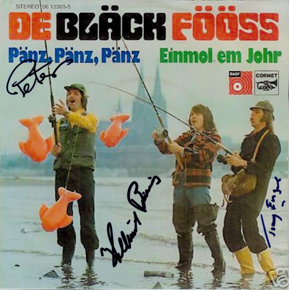 Lot 403: Black Fooss signed colour magazine front cover. German...