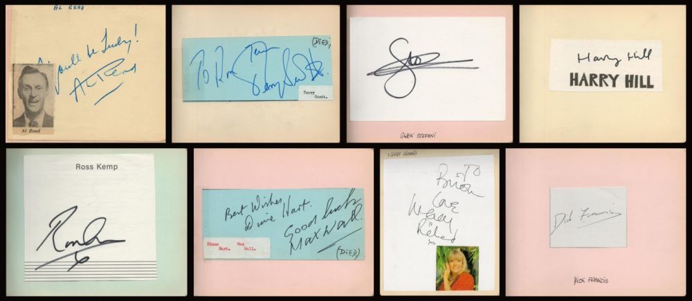 Lot 404: Collection of autographs includes great names such as...