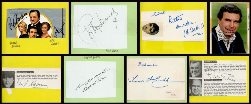 Lot 407: Collection of autographs includes great names such as...