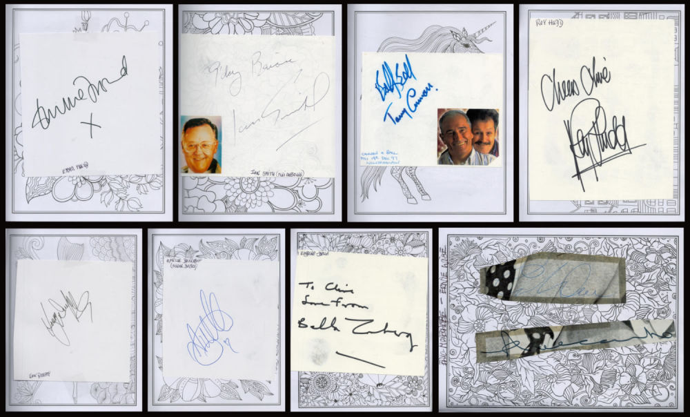 Lot 409: Collection of autographs includes great names such as...