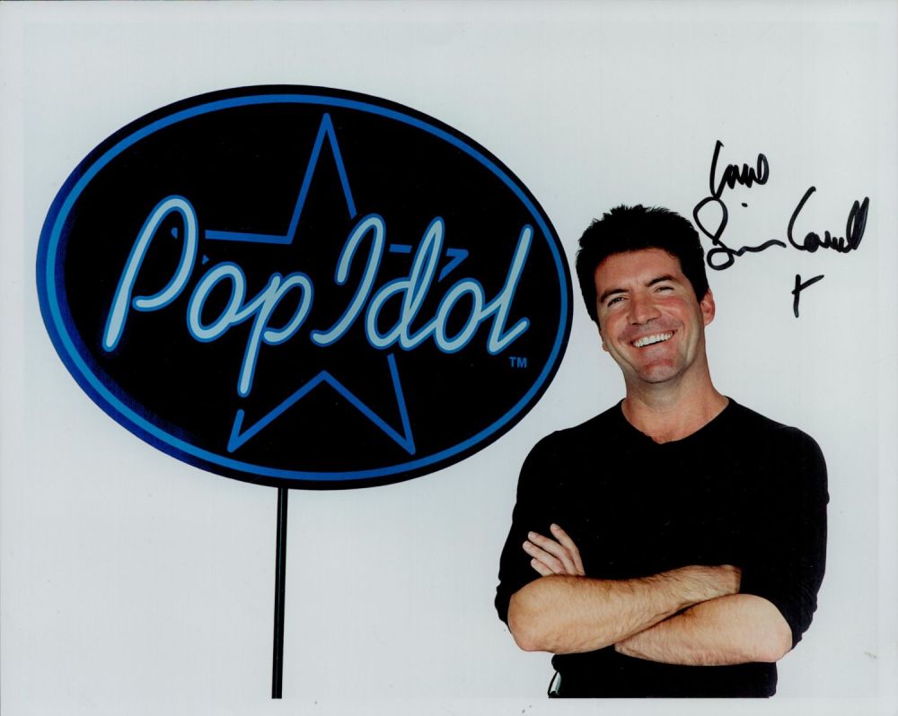 Lot 413: Simon Cowell signed 10x8" colour photo form Pop...