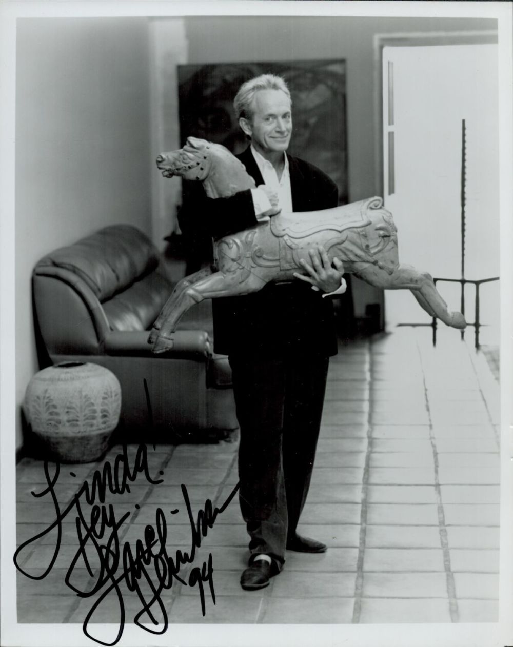 Lot 417: Lance Henriksen signed 10x8" black and white photo,...