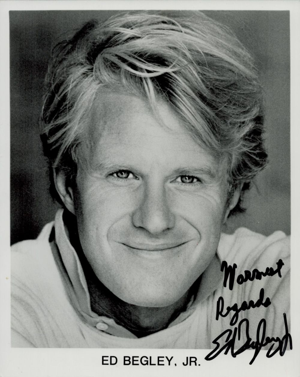 Lot 418: Ed Begley Jr. signed 10x8" black and white...