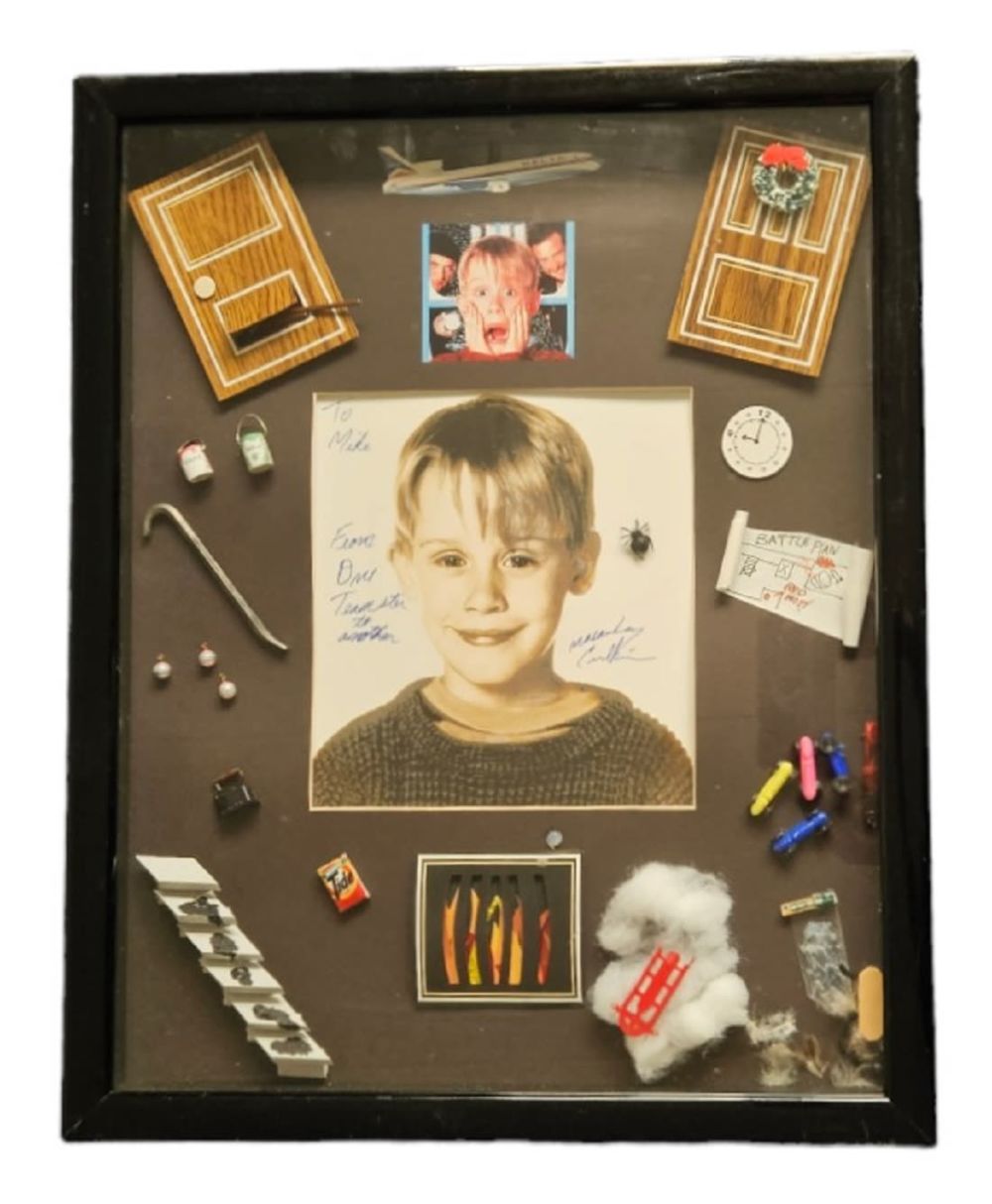 Lot 428: Macaulay Culkin signed, dedicated framed Home Alone movie...
