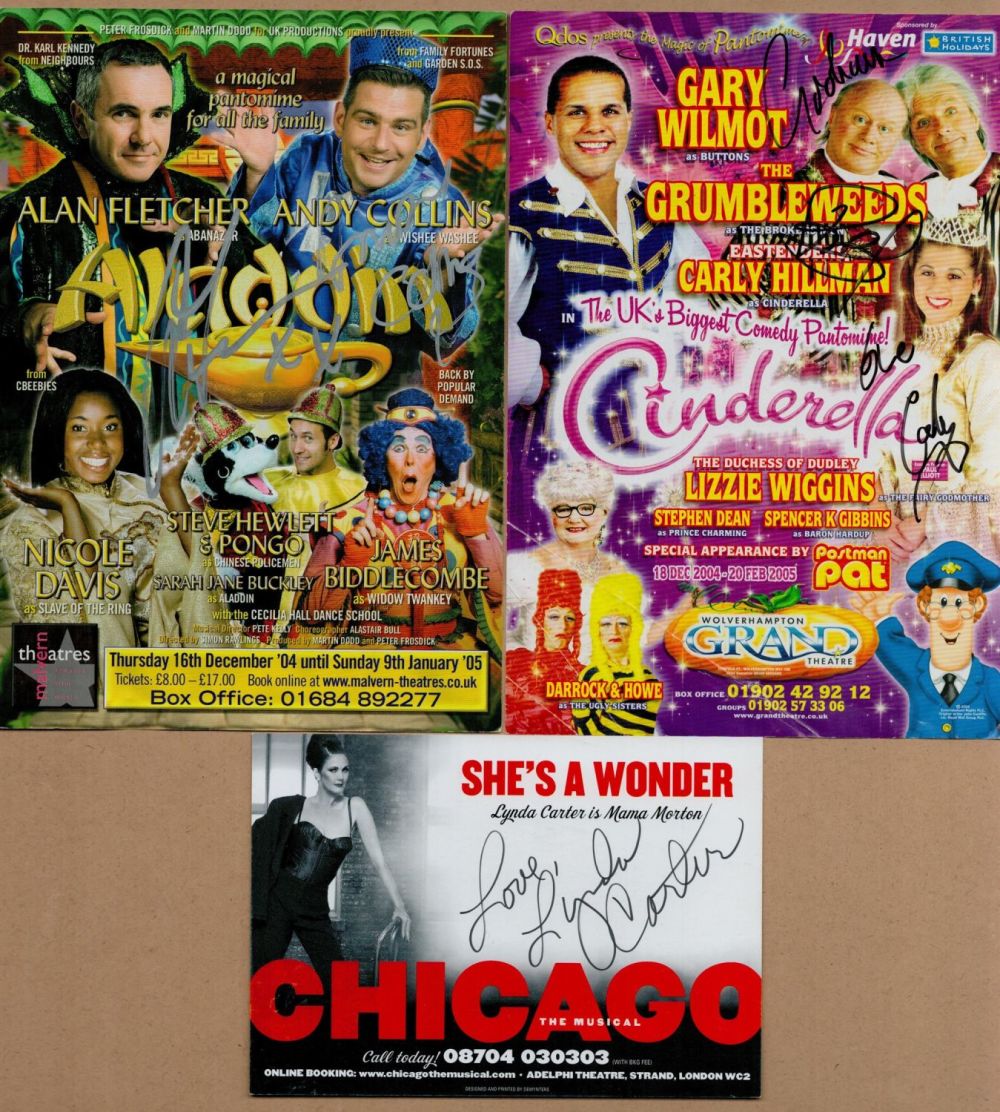 Lot 439: Collection Lynda Carter signed Chicago The Musical Theatre...