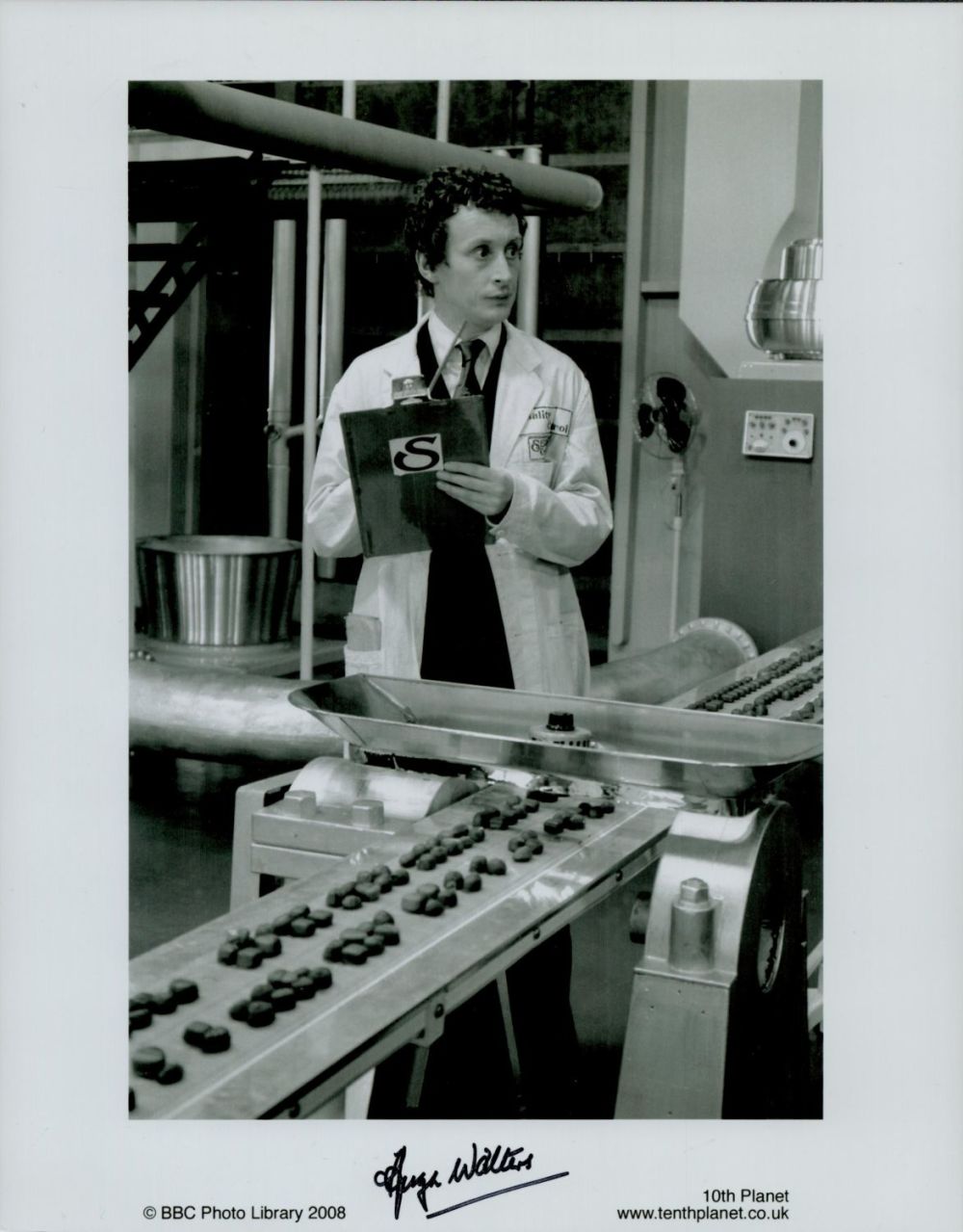Lot 446: George Walters signed 10x8 black and white photo,...