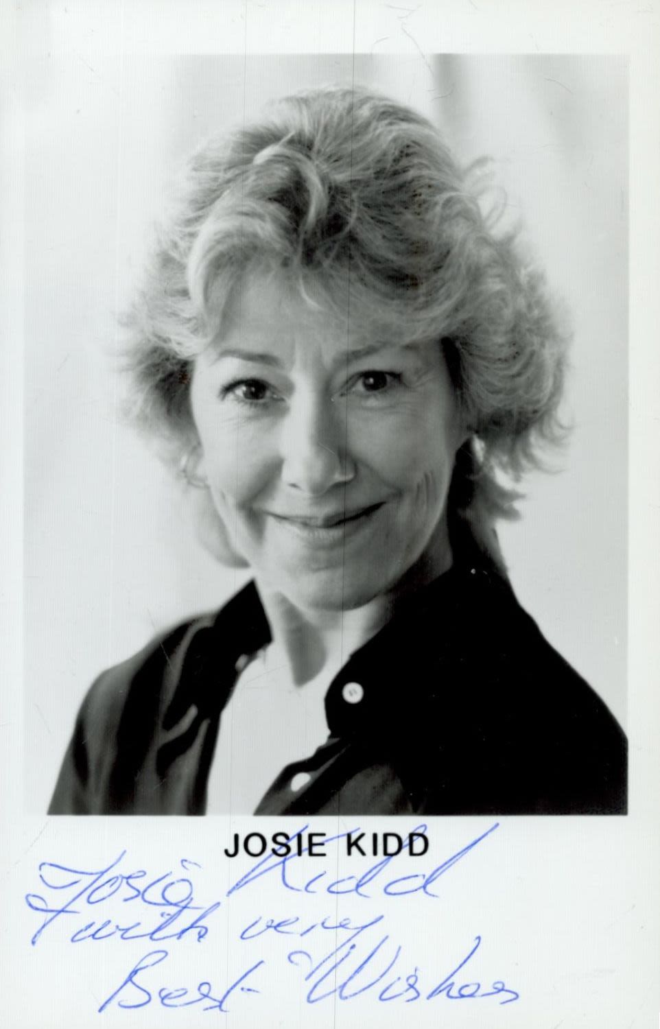 Lot 458: Josie Kidd signed Promo. Black & White Photo...