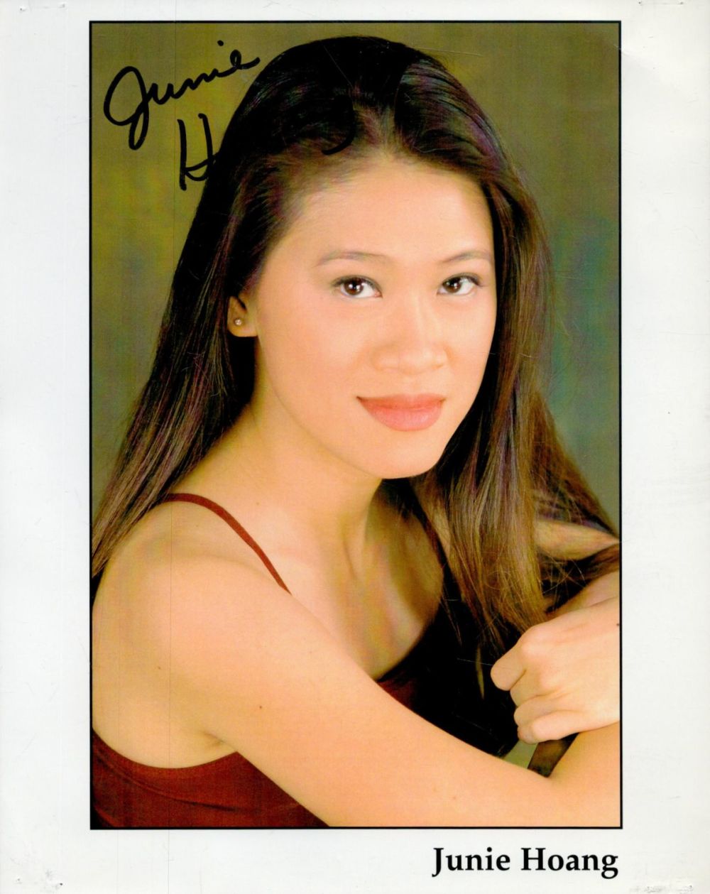 Lot 470: Junie Hoang signed Promo. Colour photo 10x8 Inch....