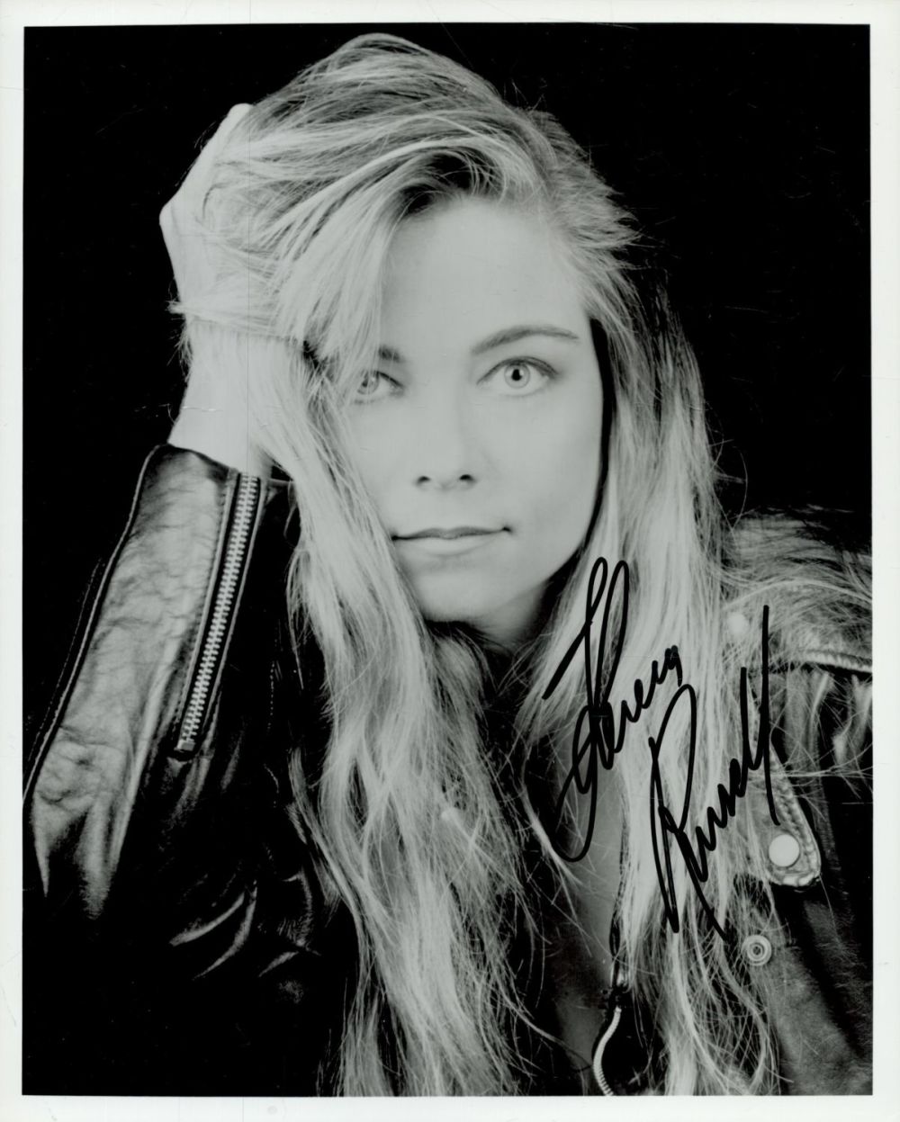 Lot 480: Theresa Russell signed Black & White Photo 10x8...