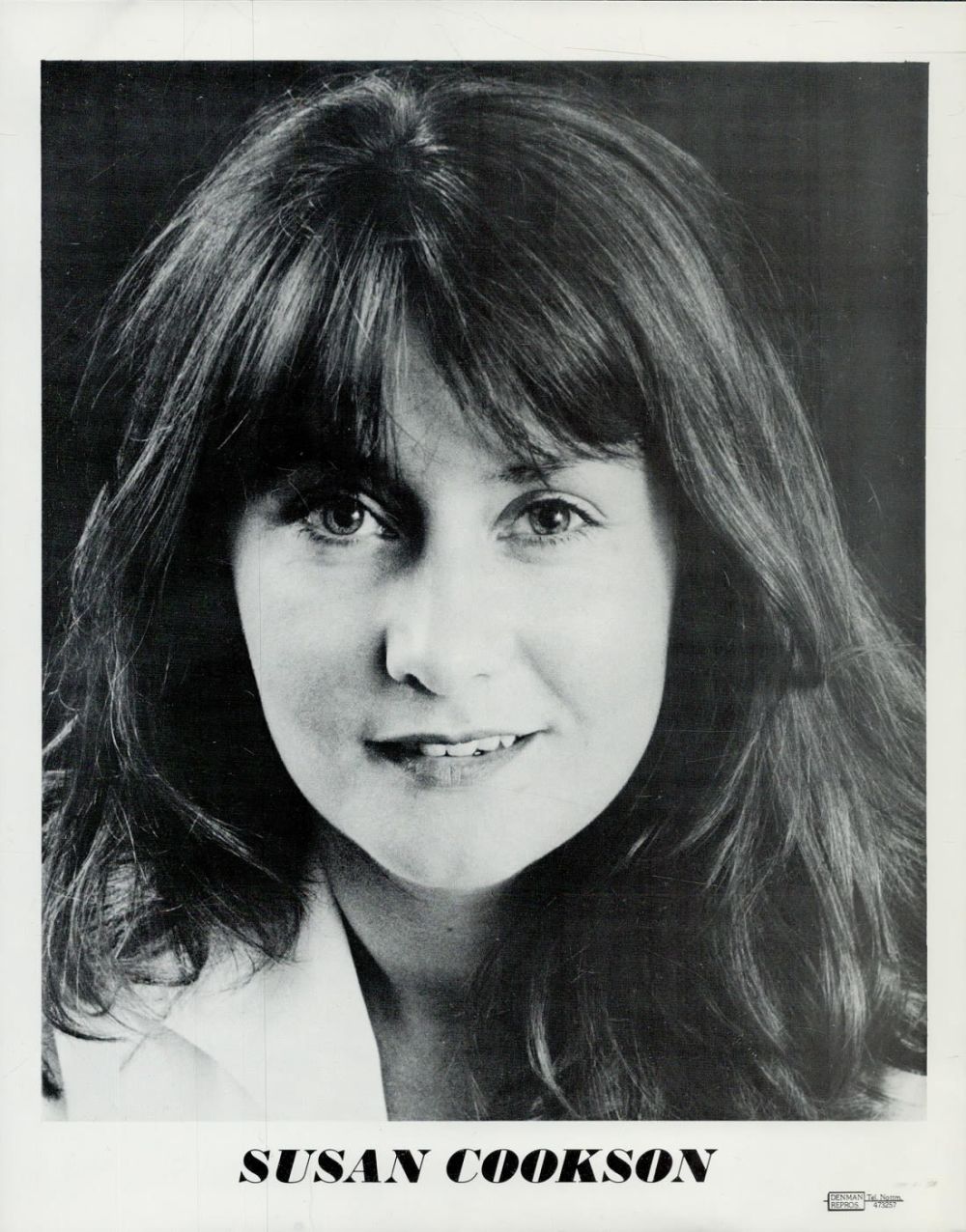 Lot 487: Susan Cookson signed Black & White Photo 10x8...
