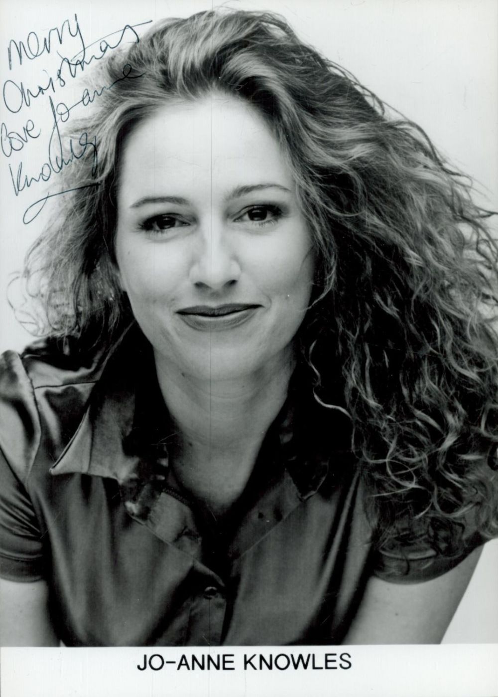 Lot 495: Jo-Anne Knowles signed Black & White Photo 7x5...