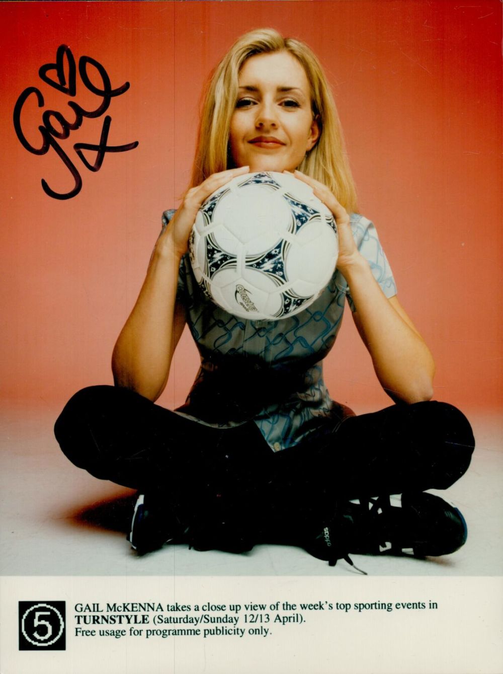 Lot 518: Gail McKenna signed Promo. Colour Photo 8x6 Inch....