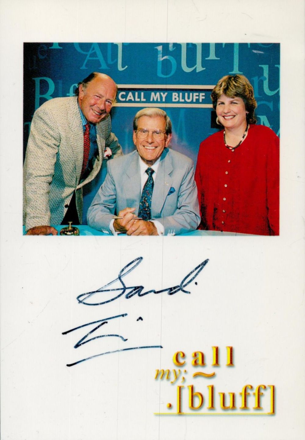 Lot 519: Sandi Toksvig signed Promo. Colour Photo Approx. 6x4...