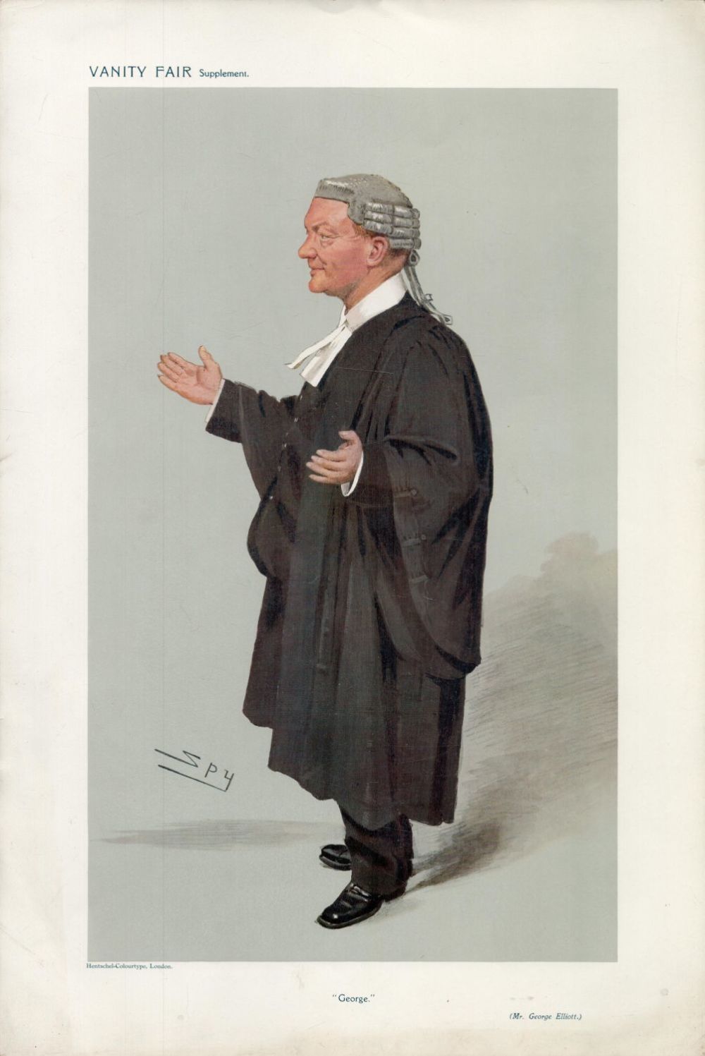 Lot 548: Vanity Fair print. Titled George. Approx size 14x12inch....