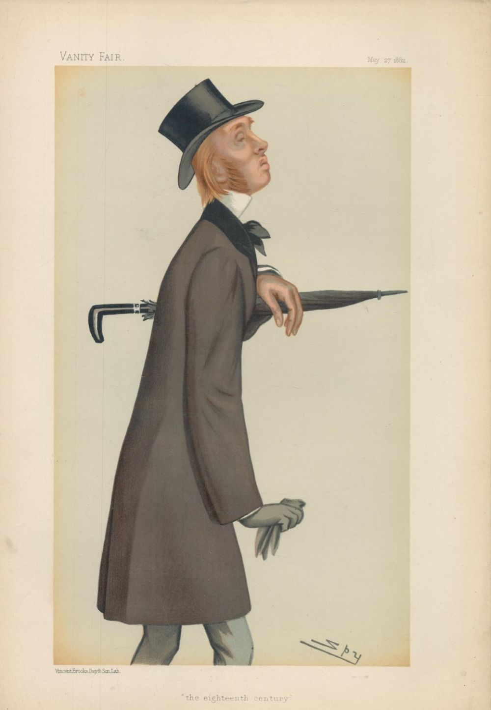 Lot 549: Vanity Fair print. Titled The Eighteenth Century. Dated...