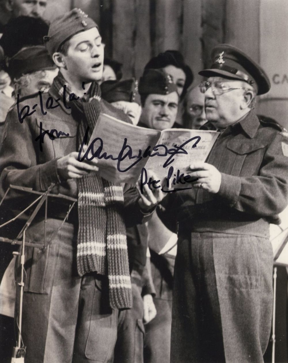 Lot 578: Dads Army 8x10 TV comedy series photo signed...