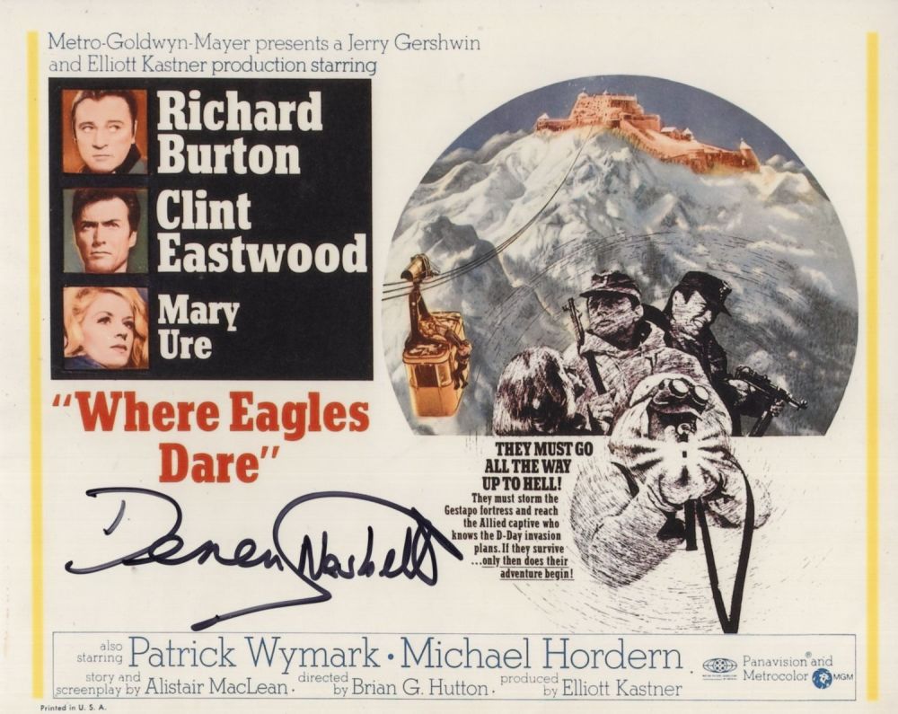 Lot 591: Where Eagles Dare classic war movie 8x10 inch...