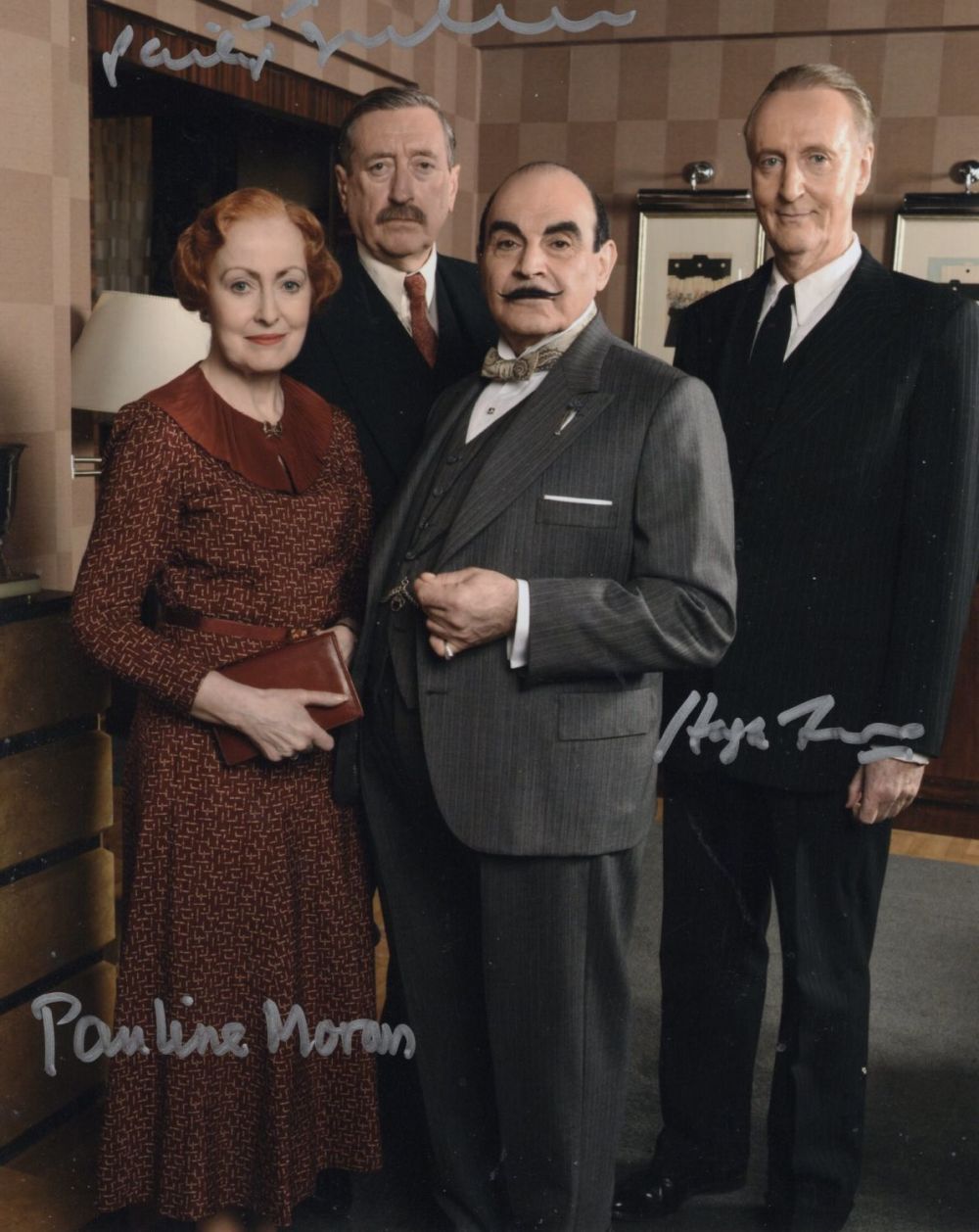 Lot 606: Poirot 8x10 inch Agatha Christie crime drama series...
