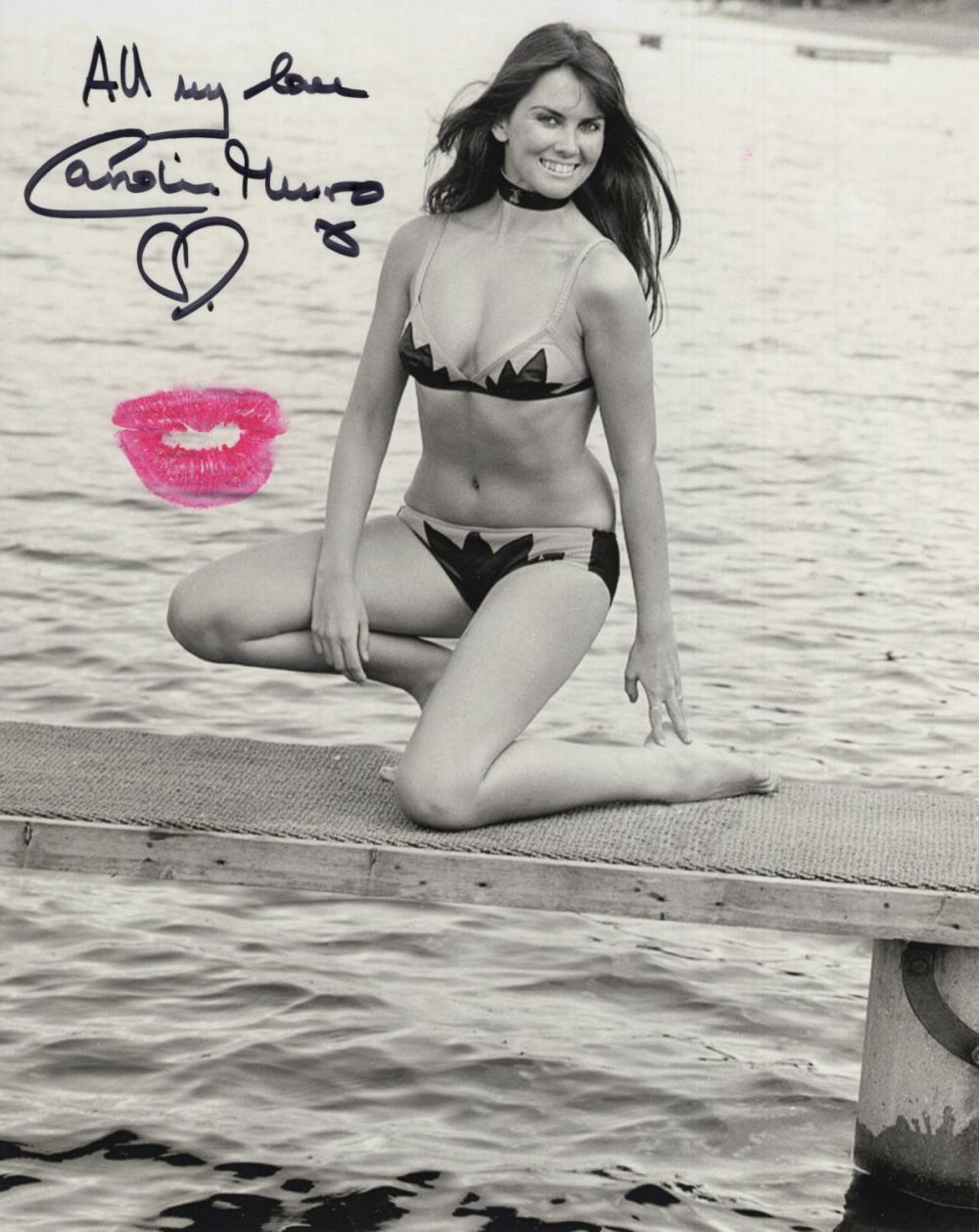 Lot 659: 007 James Bond actress Caroline Munro signed 8x10...