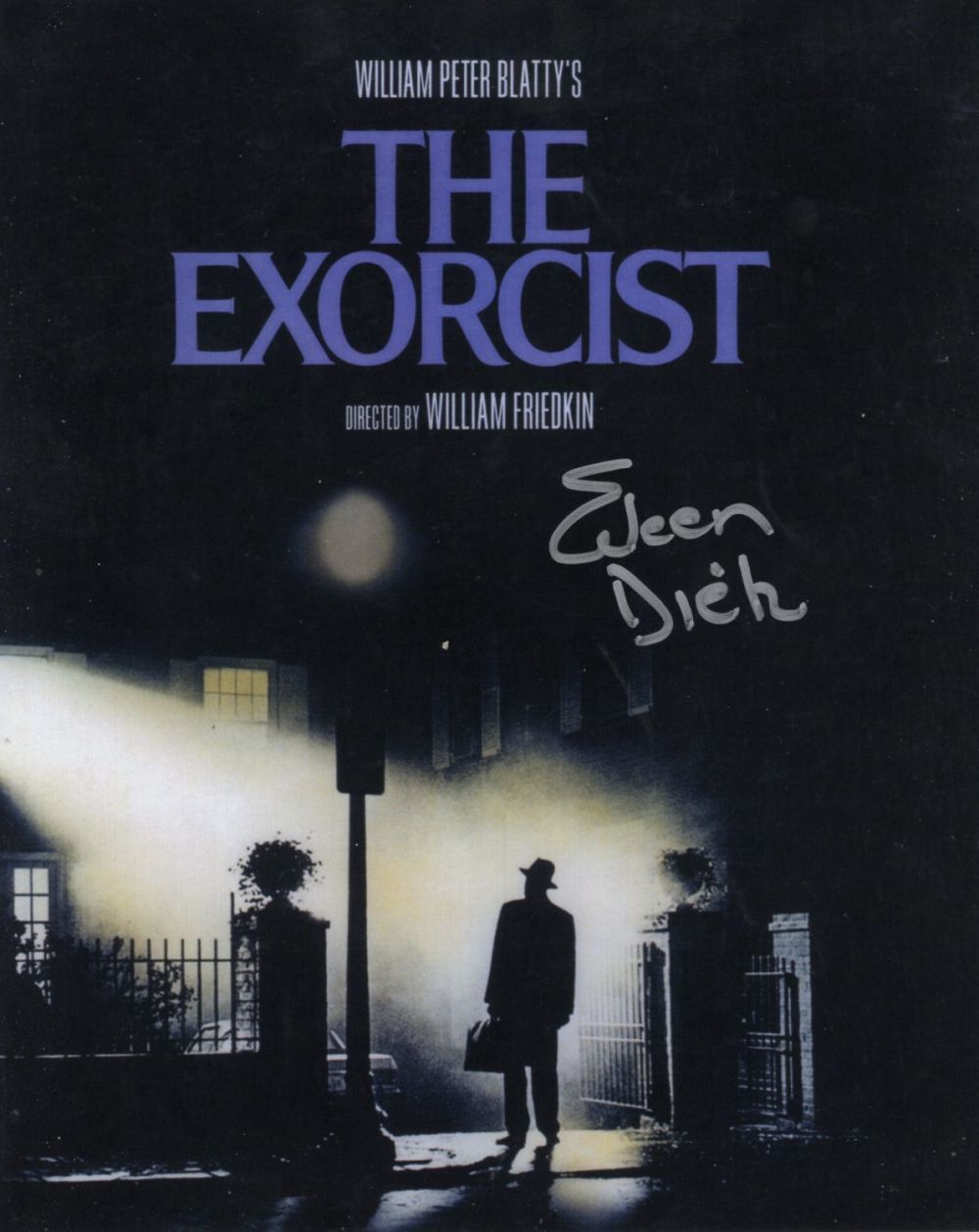 Lot 681: The Exorcist cult horror movie 8x10 photo signed...