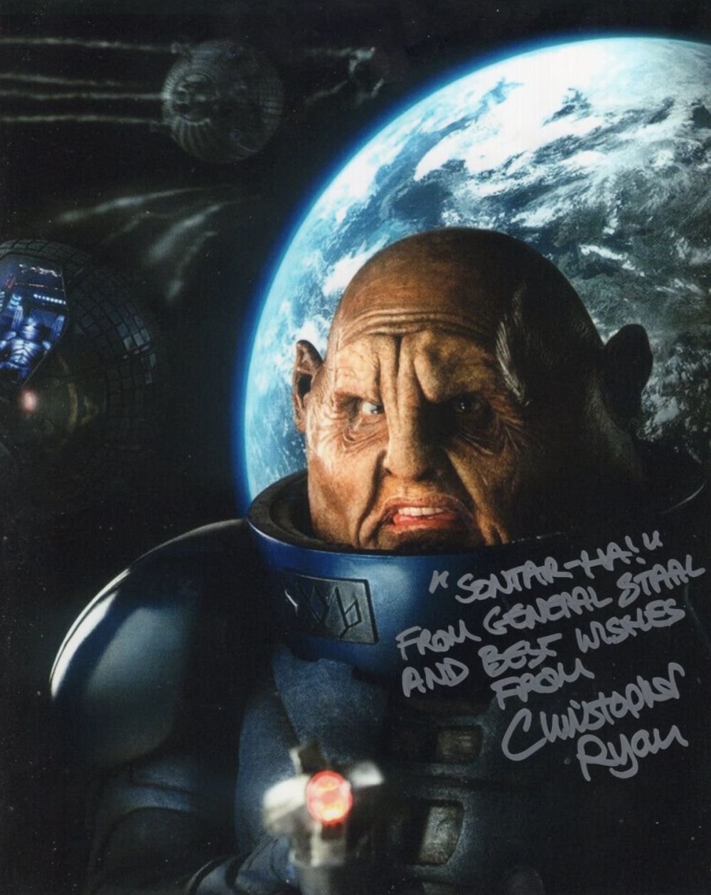 Lot 693: Doctor Who 8x10 photo signed by actor Christopher...