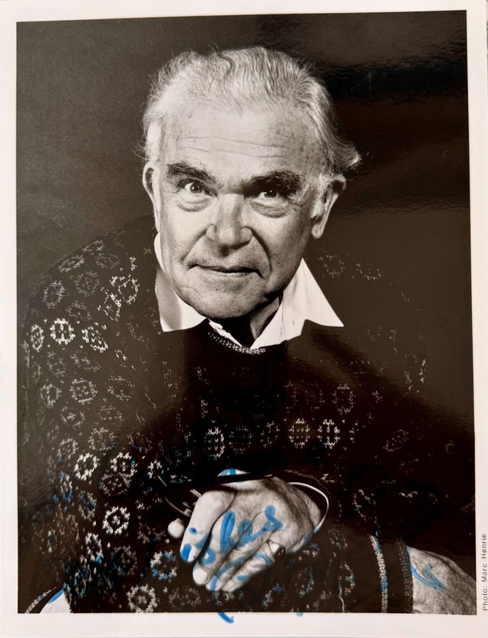 Lot 472: Richard Leech signed 8x6inch black and white photo....