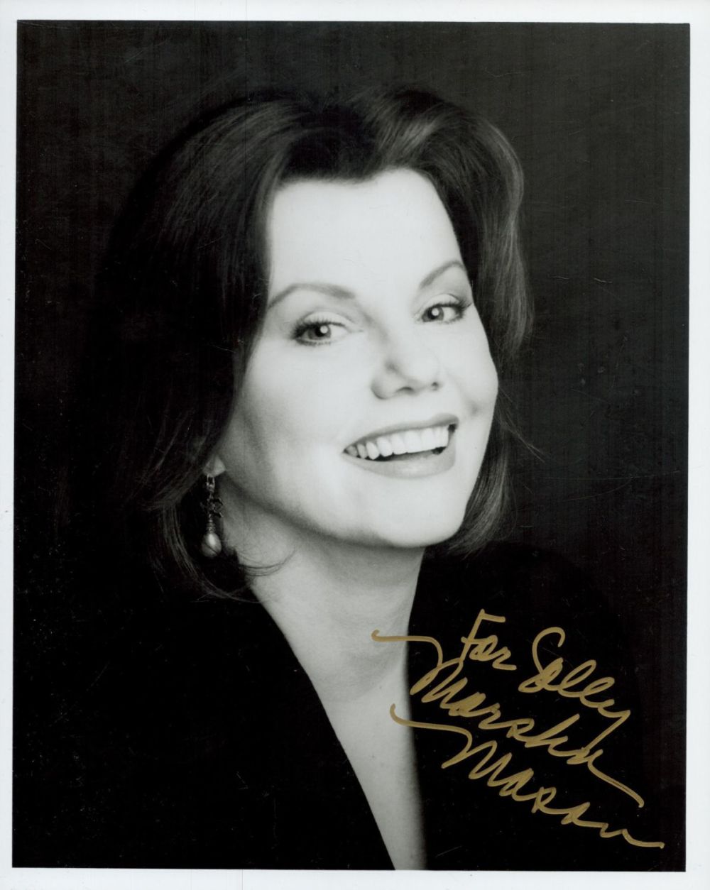 Lot 515: Marsha Mason signed 10x8 inch black and white...