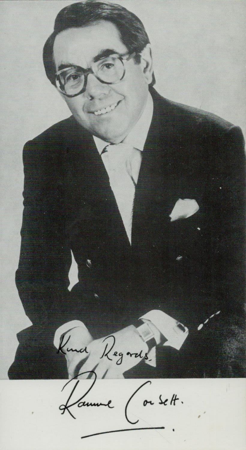 Lot 540: Ronnie Corbett, CBE signed Black and White Photo...