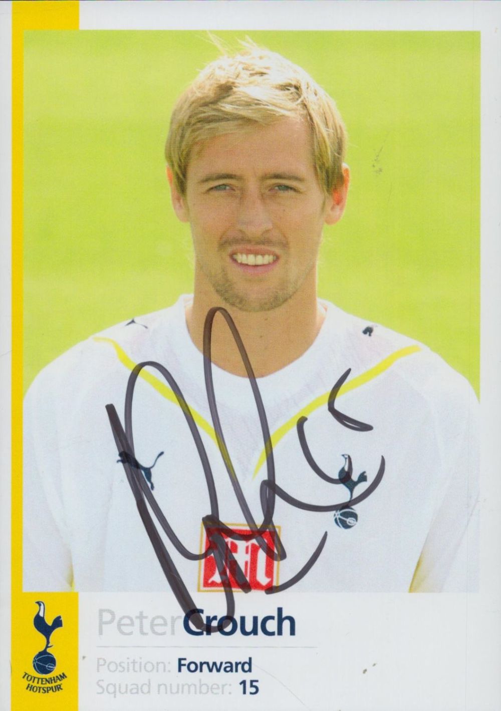 Lot 568: Peter Crouch signed Promo. Colour Photo 6x4 Inch....