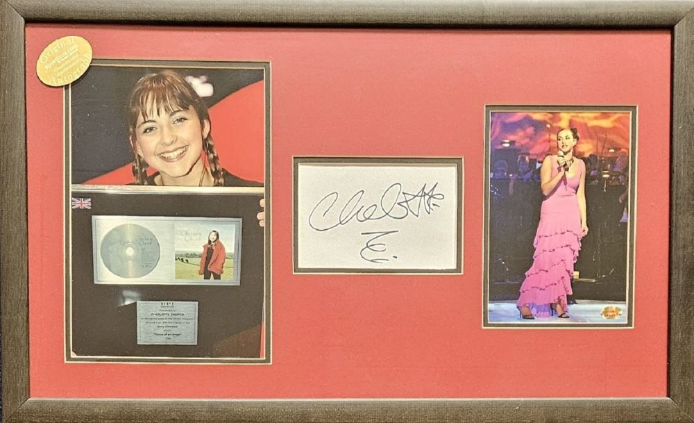 Lot 688: Signed Framed colour Photo of Charlotte Church Autograph...