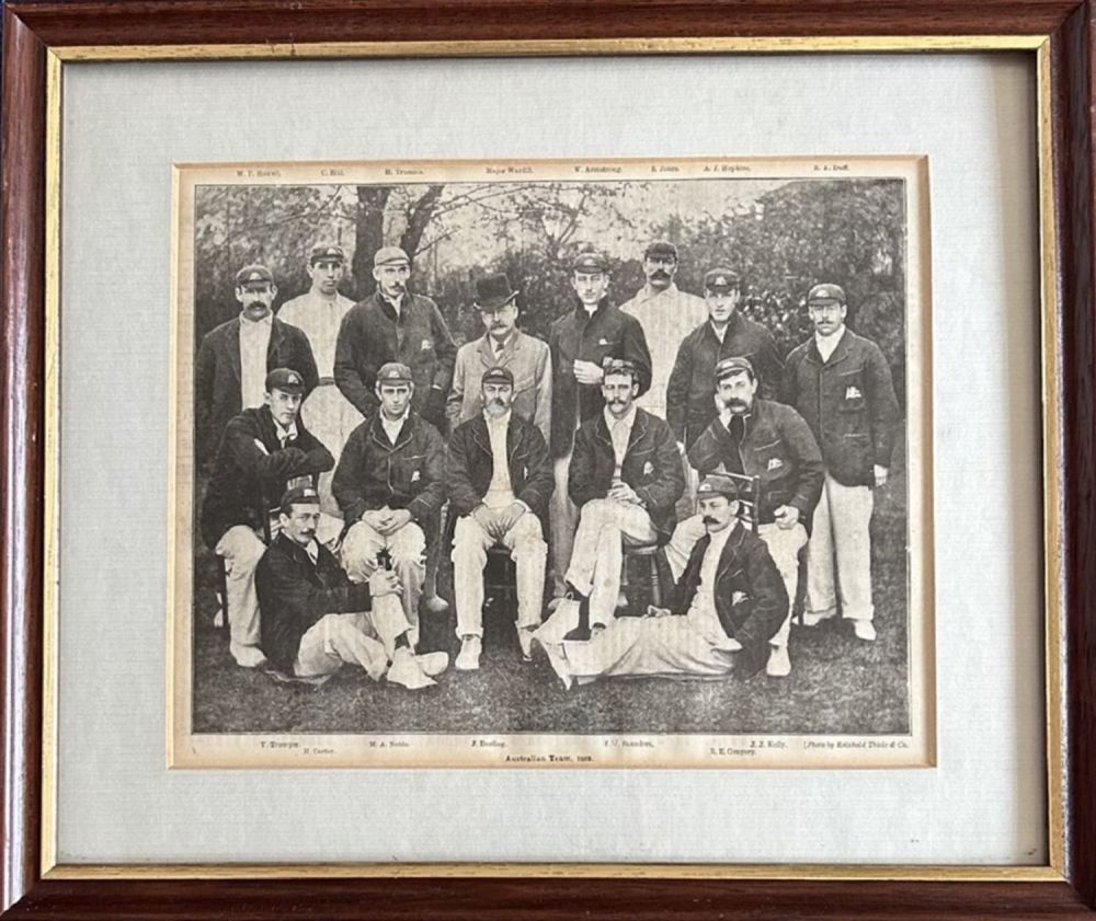 Lot 696: Cricket. Vintage Newspaper Page From 1902 Showing Australian...