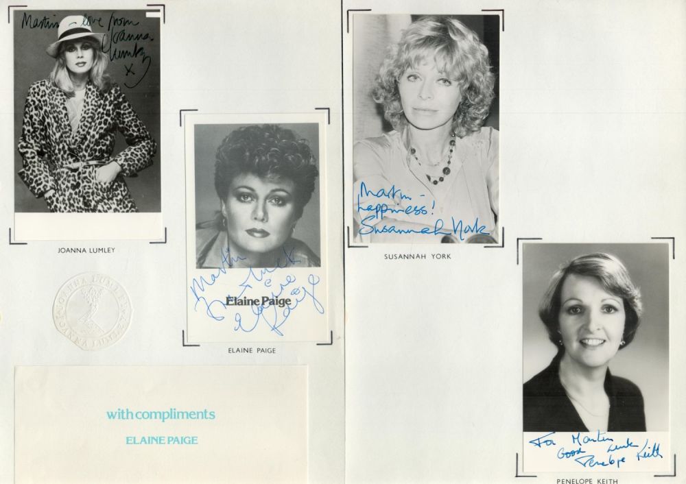 Lot 14: TV/FILM Singles/Actors/Actress. 11 x Collection. Signed signatures such...