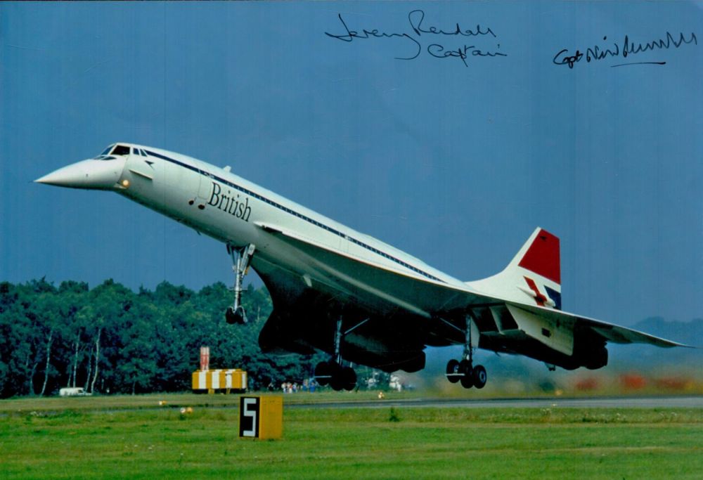 Lot 48: Jeremy and Neil Rendall - Concorde Captains signed...