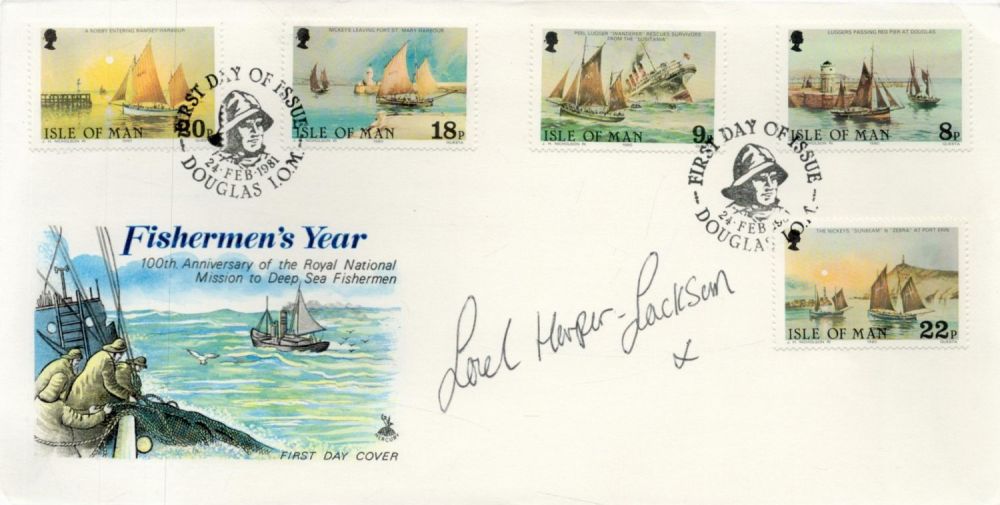 Lot 52: Joel Harper-Jackson signed FDC Fisherman's Year 100 Anniversary...