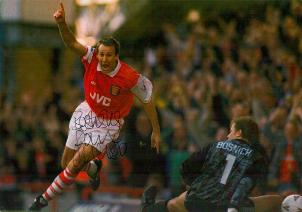 Lot 65: Paul Merson signed 16.5x12 Inch colour print. Good...